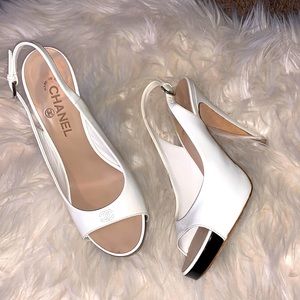 Chanel sling back pumps